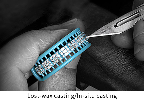 On site casting/lost wax casting